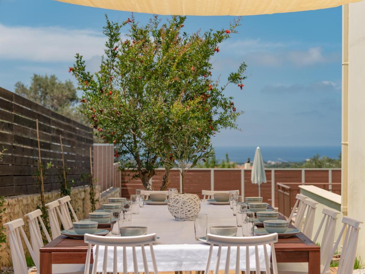 Family Villa Rousa In Rethymno With Pool, Bbq And Kids Area Loutra  Exterior photo